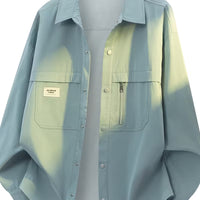 Pearson OBM Men's Shirt Jacket 2026 – Long-Sleeve Casual Work Overshirt for Spring/Autumn