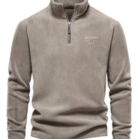 Men'S Embroidered Logo Half-Zip Sweatshirt