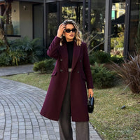 Women's Tweed Midi Coat