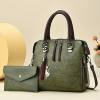 2pcs Versatile New Women'S Bag Set, Stylish, Elegant, And Vintage Shoulder Crossbody Bags