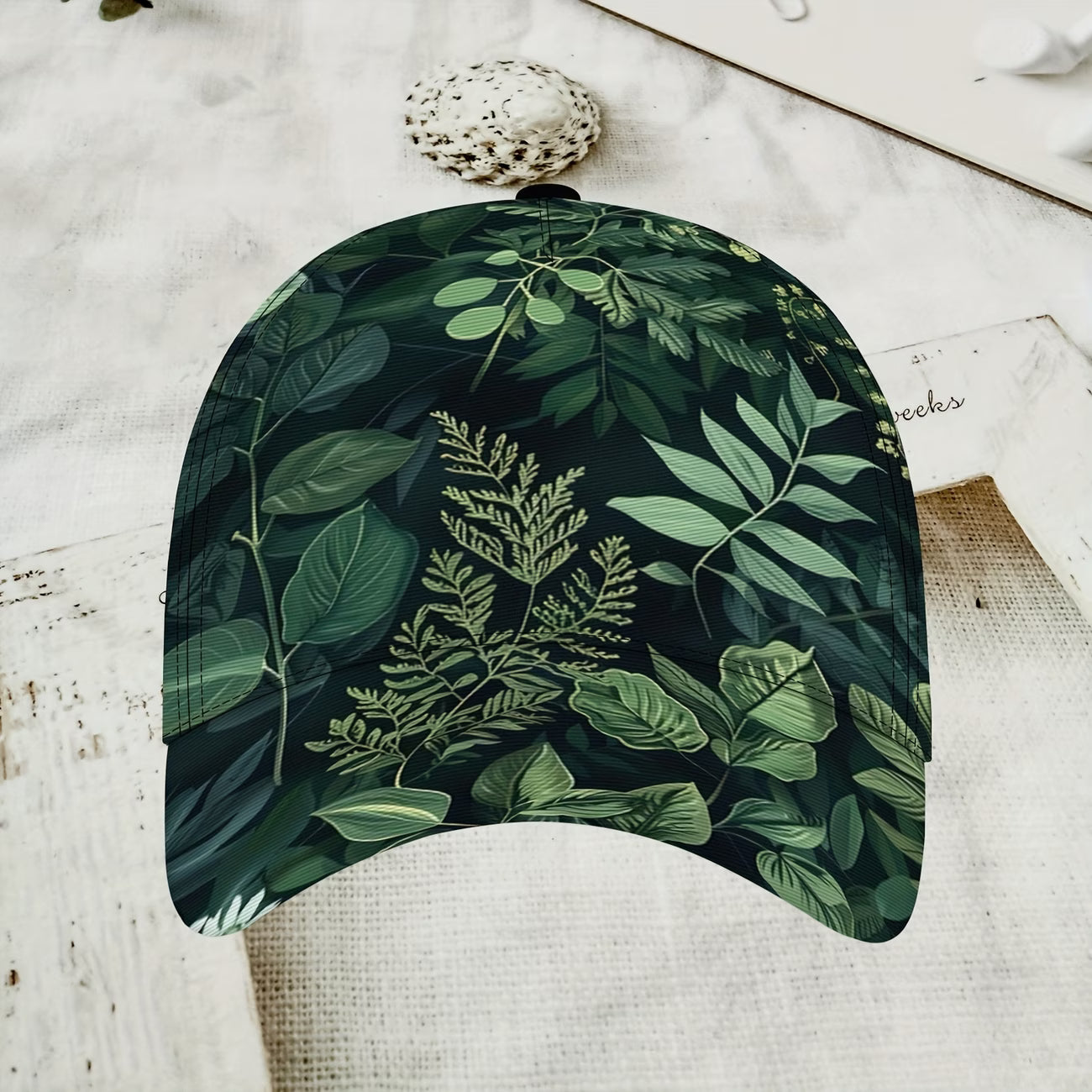 Retro Floral Print Baseball Cap