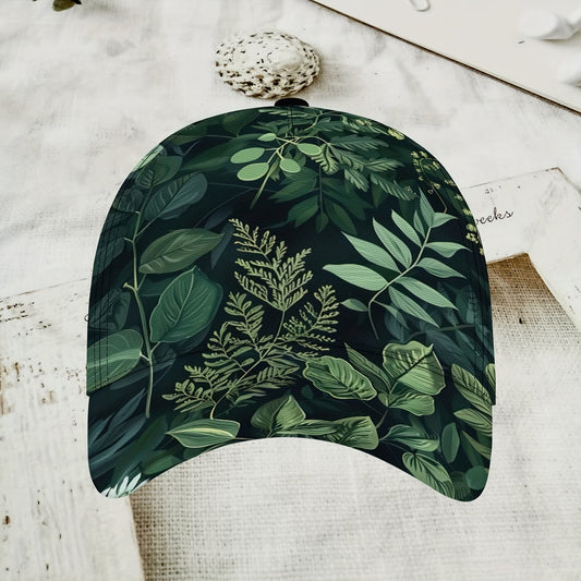 Retro Floral Print Baseball Cap