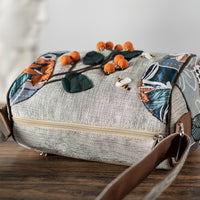 Randomly Cropped Bohemian Handmade Bee Persimmon Ball Shoulder Bag
