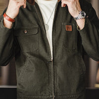 Heavyweight Jacket with Corduroy Collar