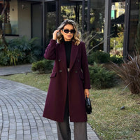 Women's Tweed Midi Coat