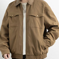 Men's Plaid Long-Sleeve Cardigan – Relaxed Lapel Sweater Jacket for Spring & Autumn