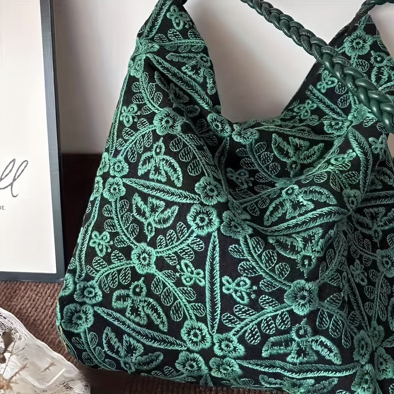 Hand-Woven Embroidered Women's Versatile Shoulder Bag