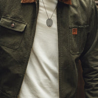 Heavyweight Jacket with Corduroy Collar