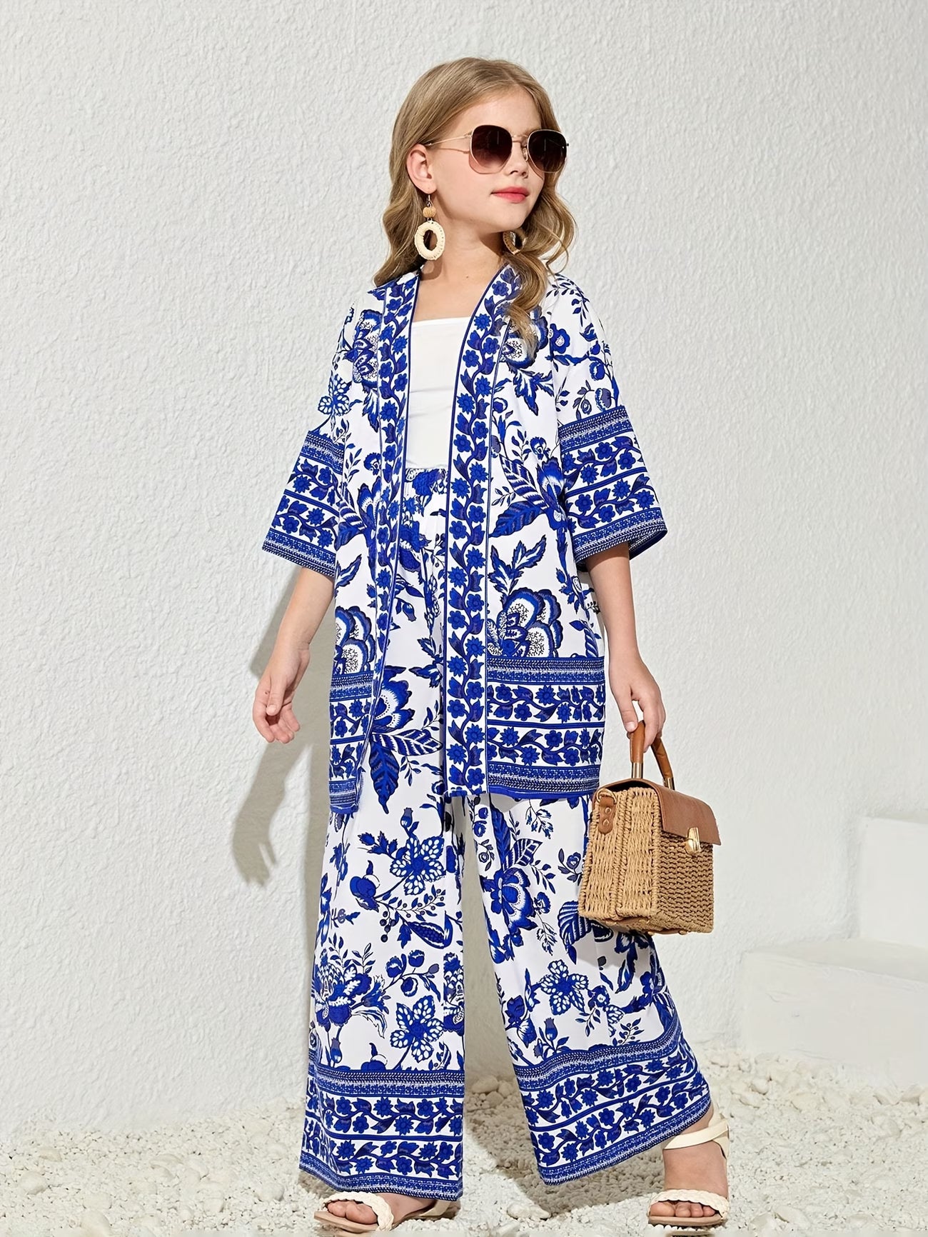 A Sophisticated And Elegant Two-Piece Summer Outfit for Girls