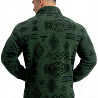 Men'S Henry Shirt with a Half-Open Zipper