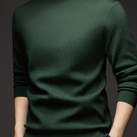 New Cross-Border Autumn And Winter Men'S Knitted Base Layer with a Round Neck
