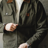 Heavyweight Jacket with Corduroy Collar