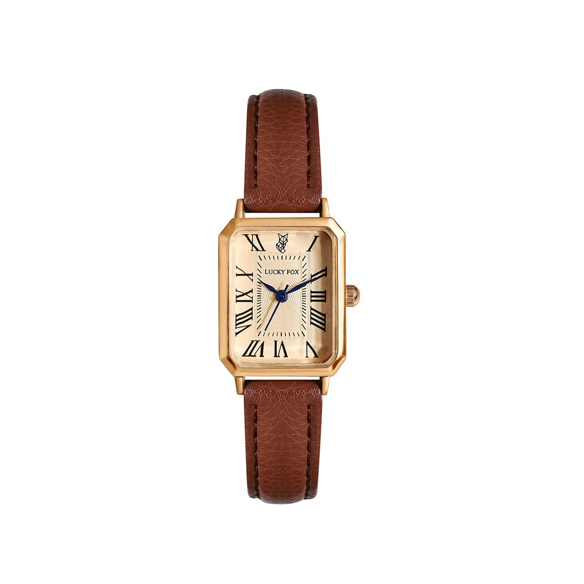 LUCKYFOX Women's Elegant Vintage Square Roman Numeral Quartz Watch