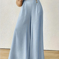 Elegant And Loose-Fitting Bell-Bottom Pants