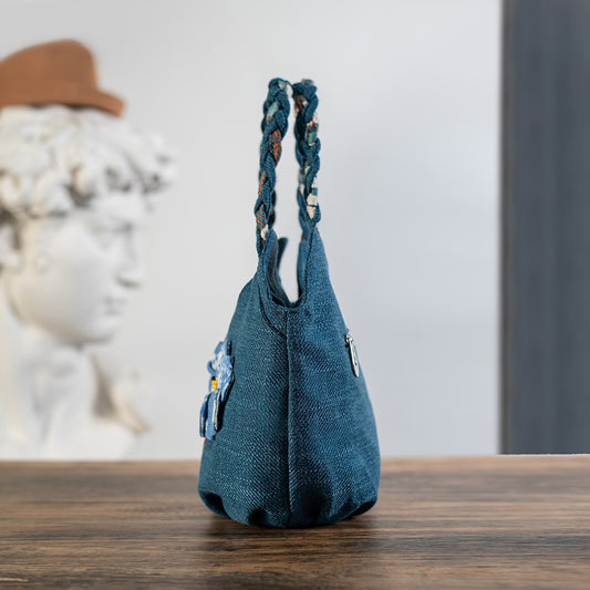 Bohemian Handmade Tie-Dye Floral Handbag