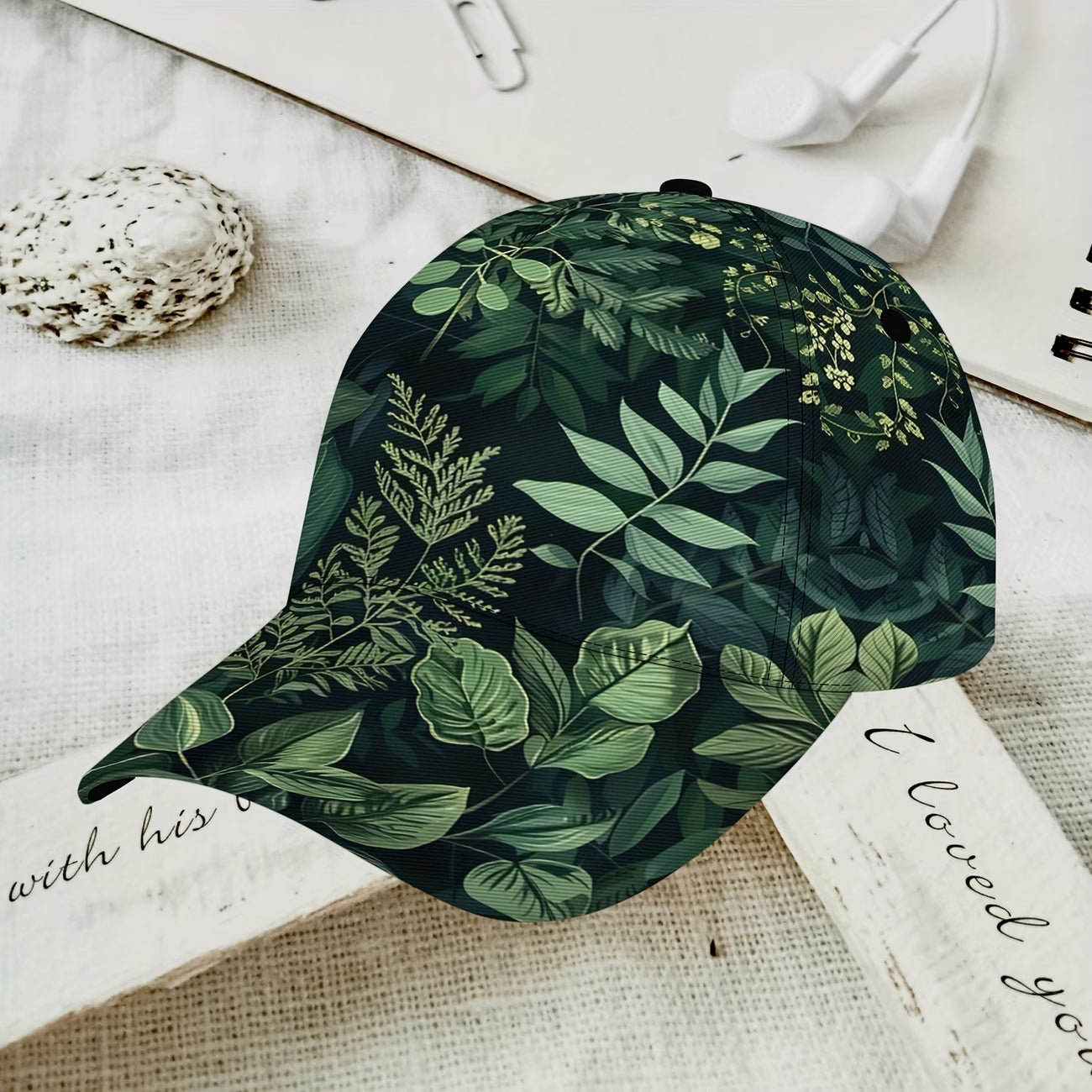 Retro Floral Print Baseball Cap
