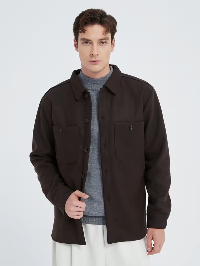 Men's Shirt Jacket – Casual Versatile Overshirt for Everyday & Outdoor Wear