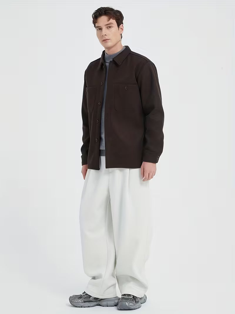 Men's Shirt Jacket – Casual Versatile Overshirt for Everyday & Outdoor Wear