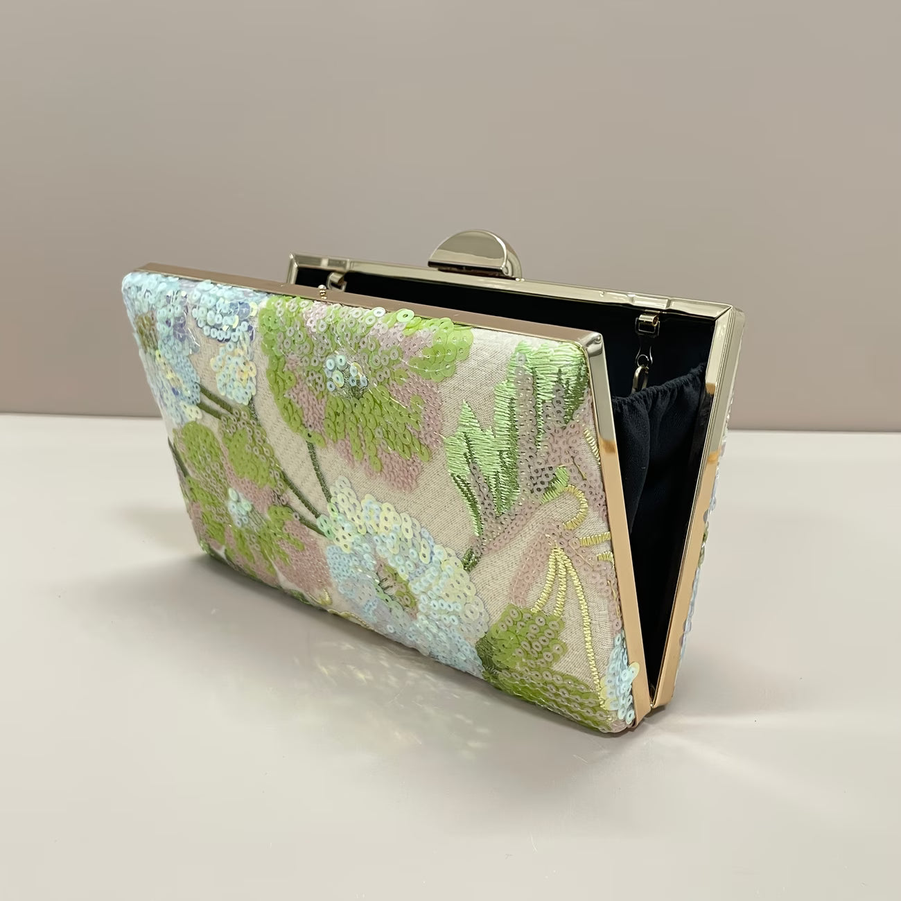 Sequin Mini Clutch Bag – Elegant Irregular Pattern Evening Bag for Parties & Weddings